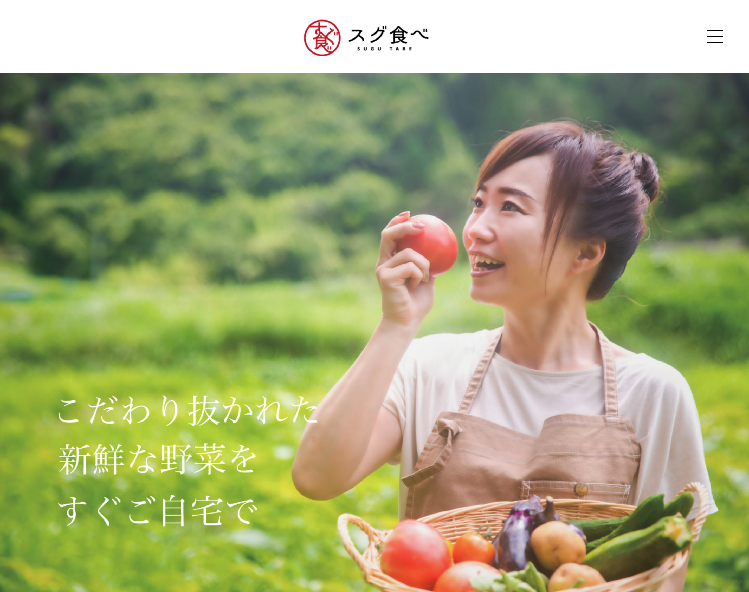 すぐ食べのLPページの作品写真